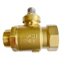 JCH 1" Bakkekran med Muffe og Nippel for Hydraulikk