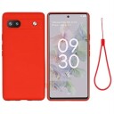 Google Pixel 6a Liquid Silikondeksel Rød