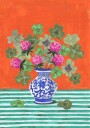 Clovers and Pink Blossoms Plakat Plakat / 40x50cm