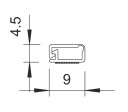 Obo Bettermann Minikanal med Tape 2000 mm Ren Hvit