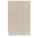 Høie Of Scandinavia Ullpledd i 80% lammeull Ekstra mykt lammeullpledd Monte Viso beige