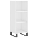 vidaXL Skjenk høyglans hvit 34,5x32,5x90 cm konstruert tre