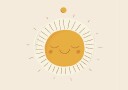 Smiling Sun Plakat Plakat / 30x40cm
