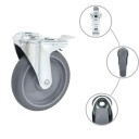  Svinghjul med bolthull 4 stk 125 mm