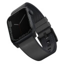 UNIQ Straden L??r Hybrid Rem til Apple Watch 42/44/45/49mm Grå