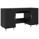  Skrivebord med hylle Svart eik 140 x 50 x 75 cm Konstruert tre