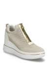 Michael Kors Emmy Wedge Zip Slip On Gold 40.5