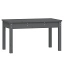 vidaXL Hagebenk grå 80x44x45 cm heltre furu