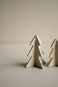Winter Tree Dekorasjon 8 cm Vanilje