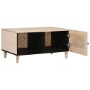 vidaXL Kaffebord med hylle med dør Beige 80 x 50 x 40 cm heltre mango