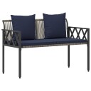 vidaXL Utebenker 2  Seater 116 x 56 x 75 cm polyrotting