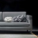 Design House Knot pute lysegrå