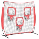 Baseball treningsnett Svart 214,5 x 89,5 x 181 cm Polyester