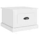 vidaXL Salongbord hvit 50x50x35 cm konstruert tre