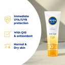 NIVEA UV Face Anti-Age Q10 Solkrem SPF 50 med Fuktighetsgivende Effekt 50 ml
