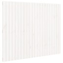 vidaXL Veggmontert sengegavl hvit 140x3x110 cm heltre furu