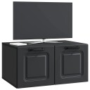  Vegghengt TV skap Svart 59,5 x 41 x 30 cm Konstruert tre