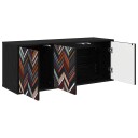vidaXL Vegghengt TV skap OMMEN 102 x 33 x 40 cm Svart eik