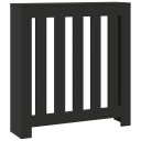 Radiatordeksel svart 78x20x82 cm konstruert tre