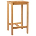 vidaXL Barbord Naturlig 60 x 60 x 105 cm Solid teak