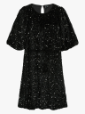 Vero Moda Bella 2/4 O Neck Sequin Dress Sort S