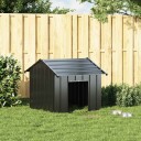  Hundehus Med Tak 85X107X81 cm Galvanisert Stål