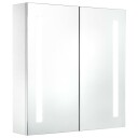 vidaXL LED-speilskap til bad 60x14x62 cm