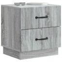  Nattbordskap Grå sonoma 43 x 34,5 x 44,5 cm Konstruert tre