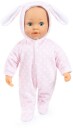 Bayer Design First Words baby Anna dukke med myk kropp, rosa drakt, smokk og flaske 38 cm