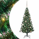  Kunstig Forhåndsopplyst Juletre grønn 150 cm PVC og metall