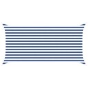 vidaXL Solskygge seil Blå og hvit 2 x 4 m 100% polyester Oxford