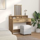  Sminkebord med Skuffer Artisan Eik 100x41x140 cm