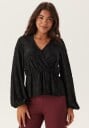 Bubbleroom Structure Floral Top Black 32-34