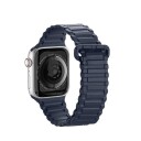 Dux Ducis Dux Ducis-Rem (Panserversjon) Apple Watch Se-Rem, 8, 7, 6, 5, 4, 3, 2, 1 (41, 40, 38 Mm) Magnetisk Silikonrem Armbånd Blå