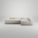 Decotique Grand Loungesofa 3 seters åpen ende Venstre Moon White