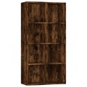 vidaXL Bokhylle/skjenk r?kt eik 66x30x130 cm konstruert tre