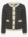 Y.A.S Livia Long Sleeve Short Knit Cardigan Sort S