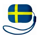 Ferrelli AirPods Pro 3 TPU-deksel, svensk flagg