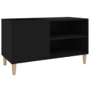  Hifi benk svart 84,5x38x48 cm konstruert tre