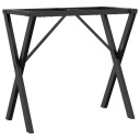  Ben for spisebord X-ramme 80x40x73 cm støpejern 357909