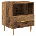  Nattbord med skuff Brun 40 x 35 x 47.5 cm Konstruert tre
