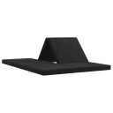 vidaXL Sammenleggbar sofabed 140 x 67 x 15 cm Svart