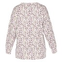 FREJA sweater i mønster "Erteblome" - beige