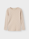 Lil- Atelier Gago Long Sleeve Slim Top Grå 104