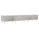  TV benk betonggrå 150x36x30 cm konstruert tre
