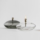 Hadeland Glassverk Aurora Oljelampe Røkgrå