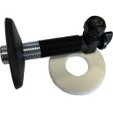 Roth albue, med avstegning, 1/2" x 12 mm, sort