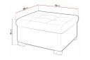 Trefor Fotpall 68 cm -