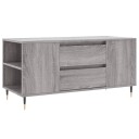vidaXL Salongbord grå sonoma 102x44,5x50 cm konstruert tre