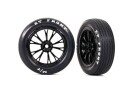 Traxxas 9474 Tires & Wheels Front Black 2 Drag SlashG